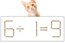 【マッチ棒パズル】正しい式にしよう！「6÷1=9」【毎日脳トレ】