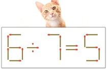 【マッチ棒パズル】正しい式にしよう！「6÷7=5」【毎日脳トレ】