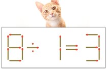 【マッチ棒パズル】正しい式にしよう！「8÷1=3」【毎日脳トレ】