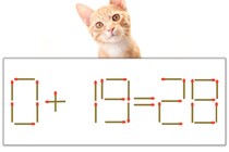 【マッチ棒パズル】正しい式にしよう！「0+19=28」【毎日脳トレ】
