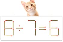 【マッチ棒パズル】正しい式にしよう！「8÷7=6」【毎日脳トレ】