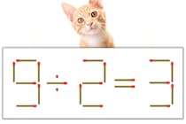 【マッチ棒パズル】正しい式にしよう！「9÷2=3」【毎日脳トレ】