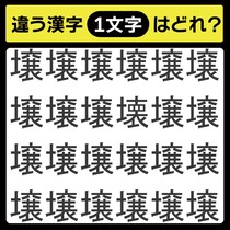「1文字だけ違う……！」漢字間違い探しで脳トレしよう！【毎日脳トレ】【クイズ】