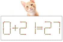 【マッチ棒パズル】正しい式にしよう！「0+21=27」【毎日脳トレ】