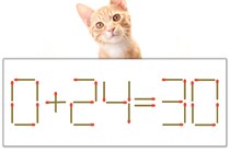 【マッチ棒パズル】正しい式にしよう！「0+24=30」【毎日脳トレ】