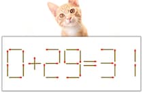 【マッチ棒パズル】正しい式にしよう！「0+29=31」【毎日脳トレ】