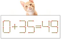 【マッチ棒パズル】正しい式にしよう！「0+35=49」【毎日脳トレ】