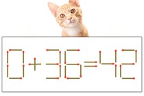 【マッチ棒パズル】正しい式にしよう！「0+36=42」【毎日脳トレ】