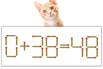 【マッチ棒パズル】正しい式にしよう！「0+38=48」【毎日脳トレ】