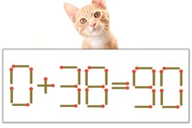 【マッチ棒パズル】正しい式にしよう！「0+38=90」【毎日脳トレ】