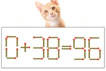 【マッチ棒パズル】正しい式にしよう！「0+38=96」【毎日脳トレ】