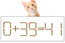 【マッチ棒パズル】正しい式にしよう！「0+39=41」【毎日脳トレ】