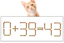【マッチ棒パズル】正しい式にしよう！「0+39=43」【毎日脳トレ】