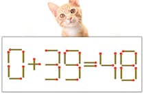 【マッチ棒パズル】正しい式にしよう！「0+39=48」【毎日脳トレ】