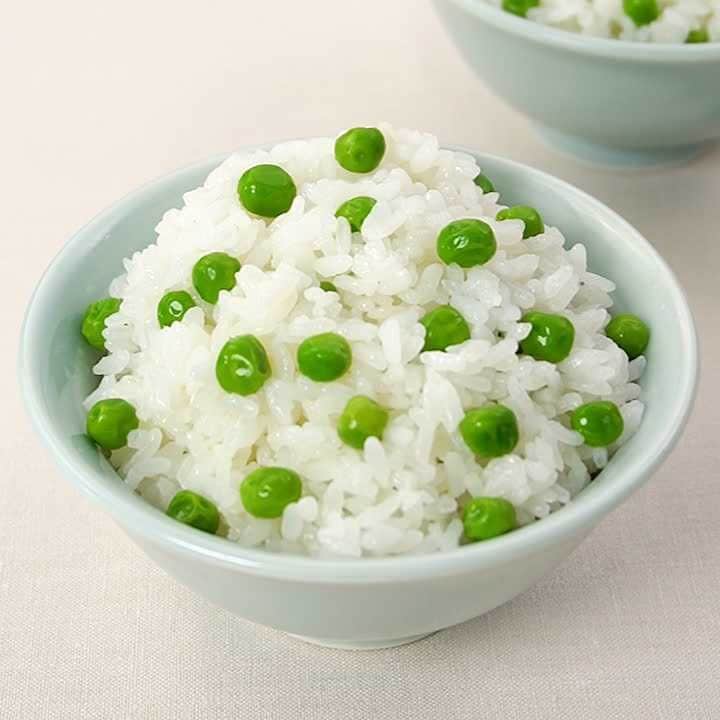 皮剥き不要で簡単！冷凍グリンピースご飯