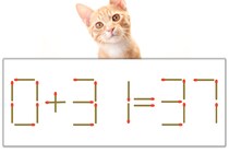 【マッチ棒パズル】正しい式にしよう！「0+31=37」【毎日脳トレ】
