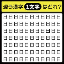「1文字だけ違う……！」漢字間違い探しで脳トレしよう！【毎日脳トレ】【クイズ】