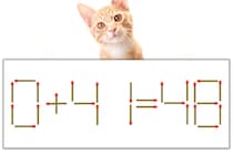 【マッチ棒パズル】正しい式にしよう！「0+41=48」【毎日脳トレ】