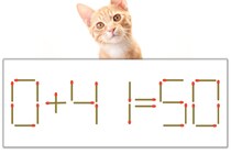 【マッチ棒パズル】正しい式にしよう！「0+41=50」【毎日脳トレ】
