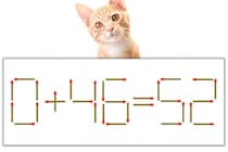 【マッチ棒パズル】正しい式にしよう！「0+46=52」【毎日脳トレ】