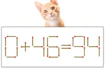 【マッチ棒パズル】正しい式にしよう！「0+46=94」【毎日脳トレ】