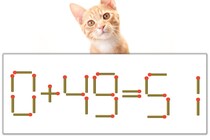 【マッチ棒パズル】正しい式にしよう！「0+49=51」【毎日脳トレ】