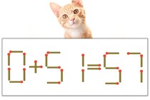 【マッチ棒パズル】正しい式にしよう！「0+51=57」【毎日脳トレ】