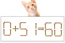 【マッチ棒パズル】正しい式にしよう！「0+51=60」【毎日脳トレ】