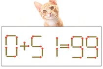 【マッチ棒パズル】正しい式にしよう！「0+51=99」【毎日脳トレ】