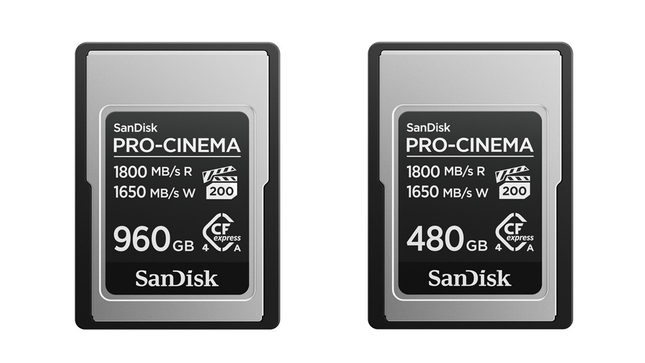 サンディスク、「SanDisk PRO-CINEMA CFexpress Type Aカード」発売。8K動画・RAW静止画に最適