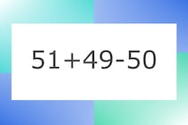 「51+49-50」10秒アタック！計算で脳トレに挑戦！【毎日脳トレ】【クイズ】
