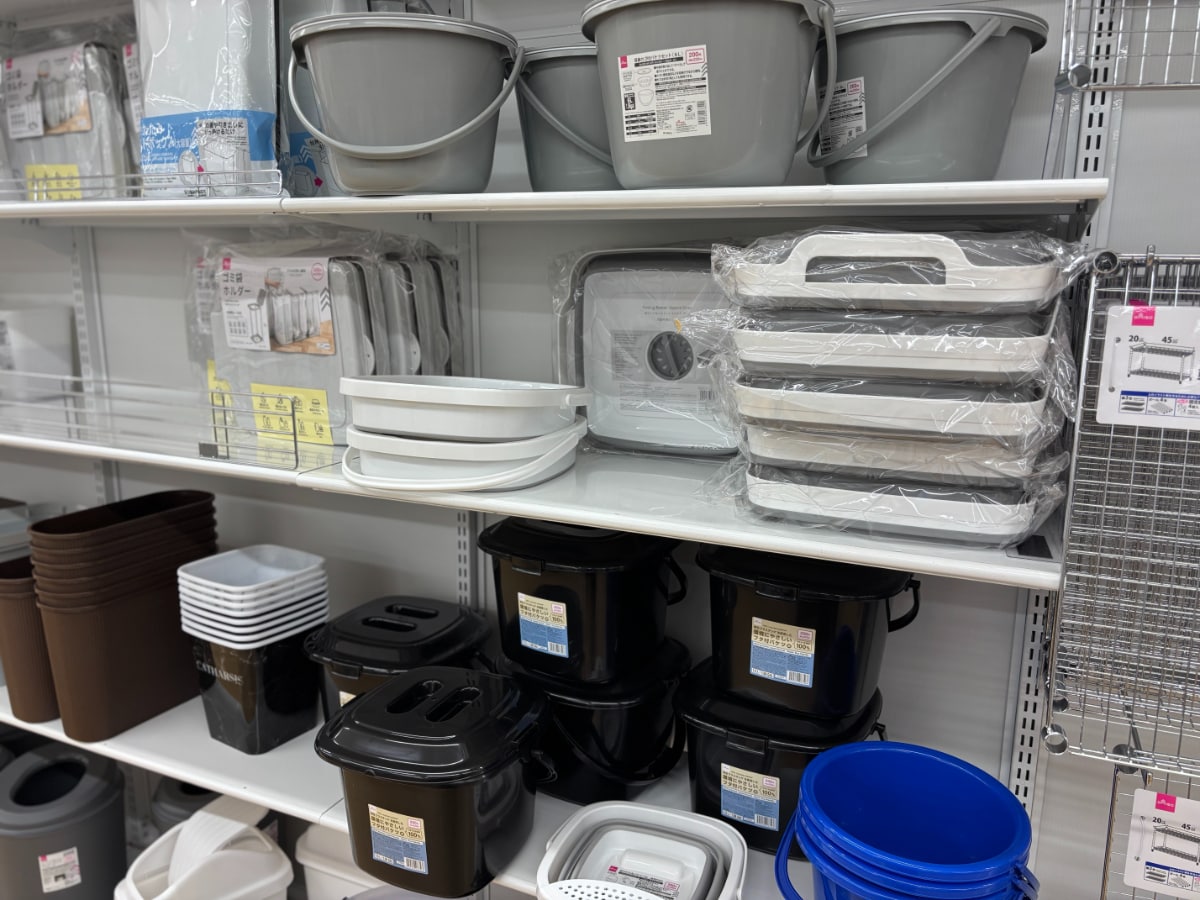 折りたたみバケツは【ダイソー】が買い！300円から買えて名品ぞろい