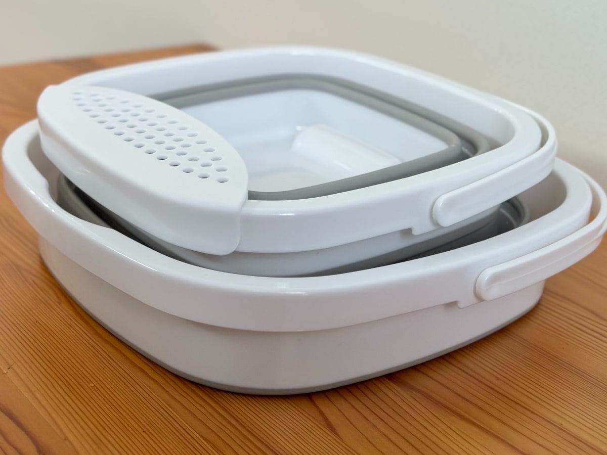 折りたたみバケツは【ダイソー】が買い！300円から買えて名品ぞろい