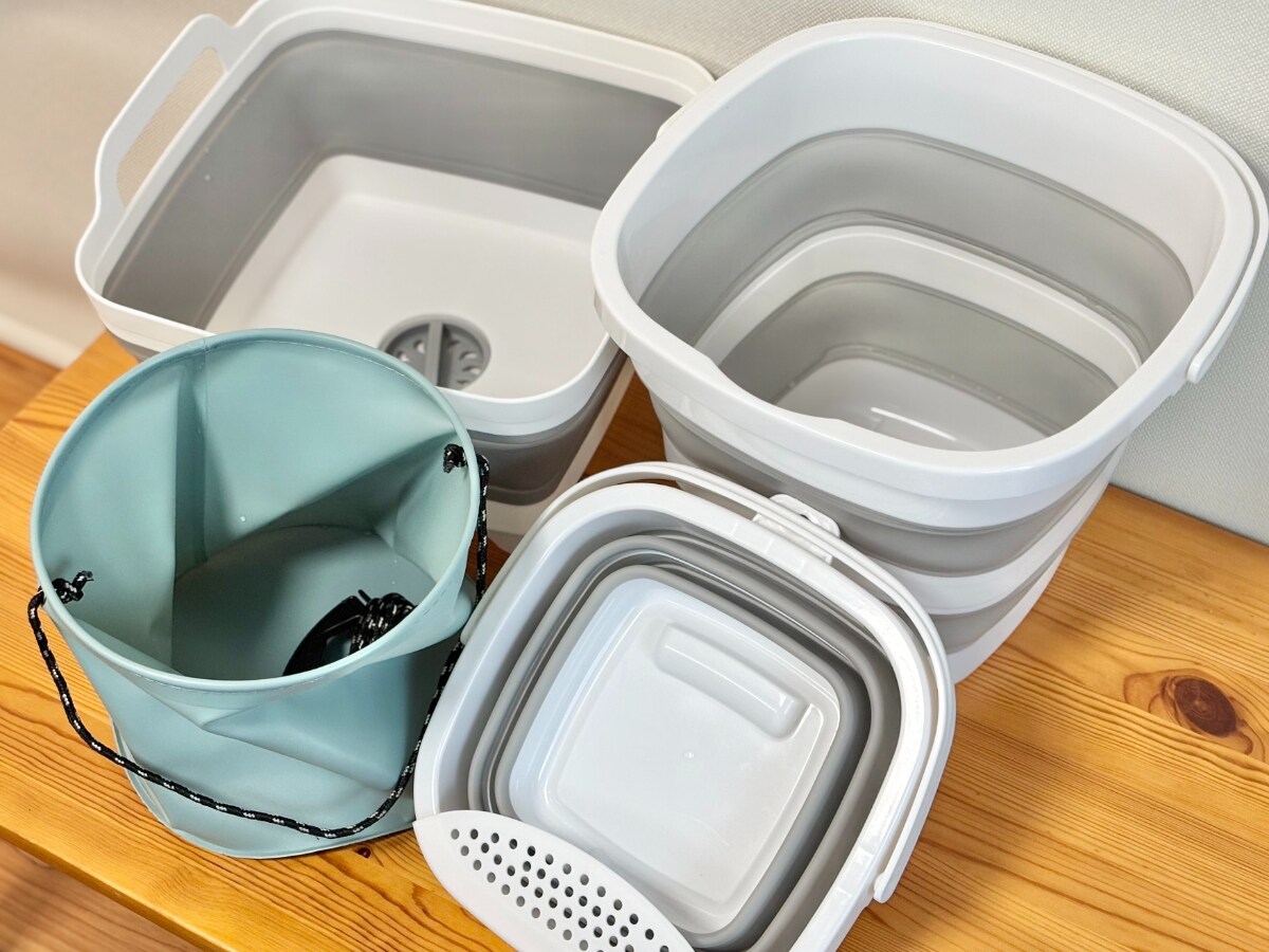 折りたたみバケツは【ダイソー】が買い！300円から買えて名品ぞろい