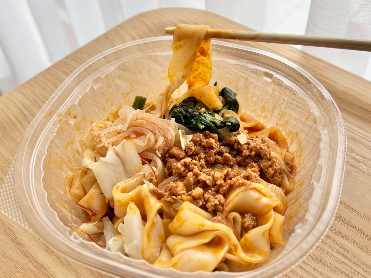 モチモチ麺に香酢&花椒の旨辛だれがクセになる!