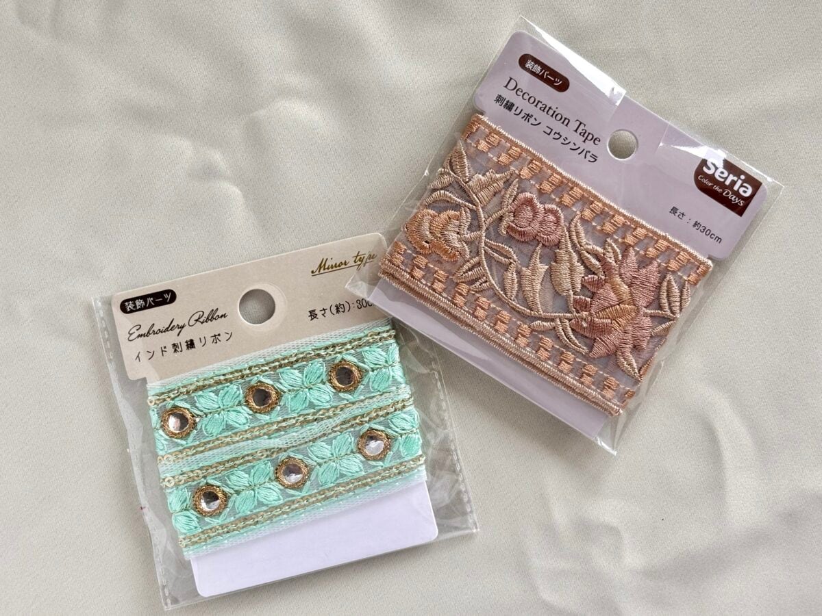 【セリア】おすすめリボン一覧！刺繍やレース、ネイルパーツなど種類も紹介