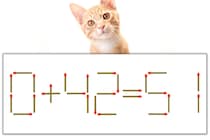 【マッチ棒パズル】正しい式にしよう！「0+42=51」【毎日脳トレ】