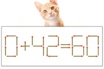 【マッチ棒パズル】正しい式にしよう！「0+42=60」【毎日脳トレ】