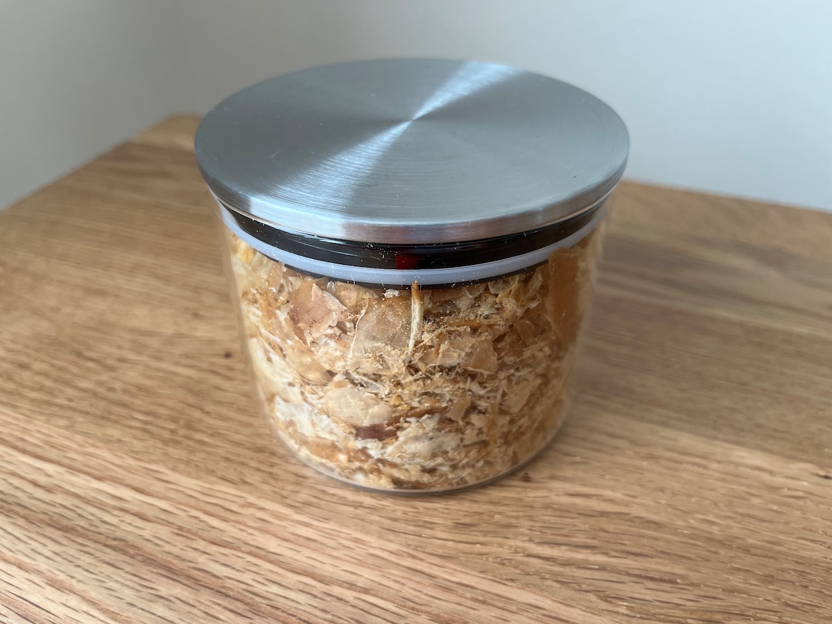 調味料やお茶の保存に！「ガラスキャニスター（ステンレス蓋付）」