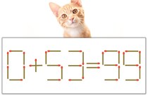 【マッチ棒パズル】正しい式にしよう！「0+53=99」【毎日脳トレ】