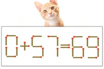 【マッチ棒パズル】正しい式にしよう！「0+57=69」【毎日脳トレ】
