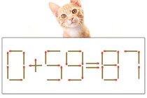 【マッチ棒パズル】正しい式にしよう！「0+59=87」【毎日脳トレ】