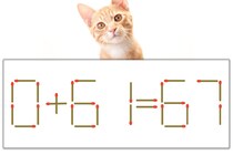 【マッチ棒パズル】正しい式にしよう！「0+61=67」【毎日脳トレ】