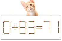 【マッチ棒パズル】正しい式にしよう！「0+83=71」【毎日脳トレ】