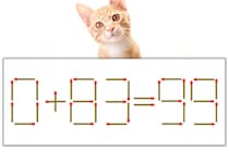 【マッチ棒パズル】正しい式にしよう！「0+83=99」【毎日脳トレ】