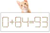 【マッチ棒パズル】正しい式にしよう！「0+84=93」【毎日脳トレ】