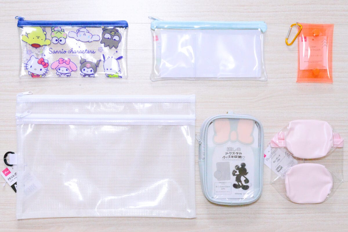 ダイソーのクリアポーチは推し活の強い味方！めっちゃ使える6商品を紹介
