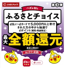 最大全額還元のビッグチャンス！ふるさと納税は「d払い」の利用がおすすめ