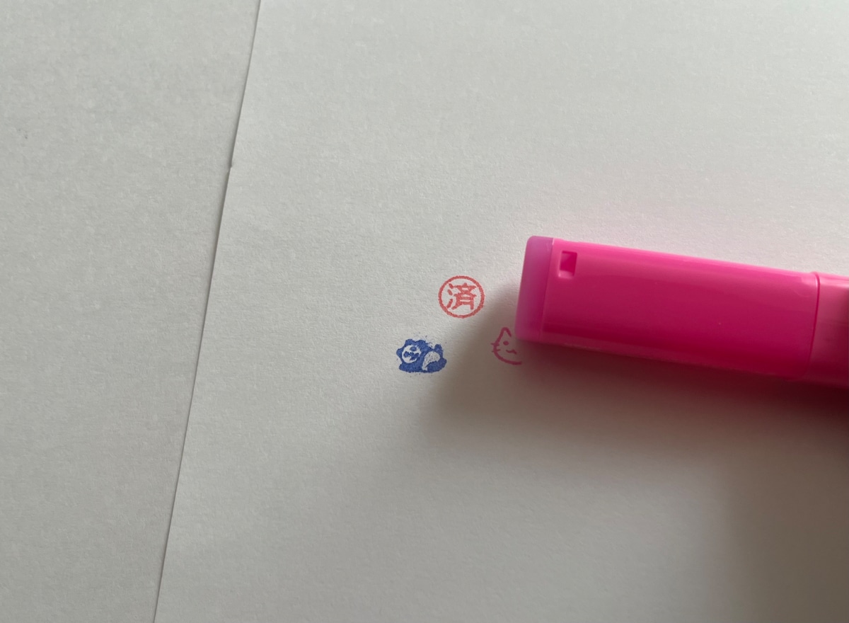 こすると消える！「フリクションスタンプ」