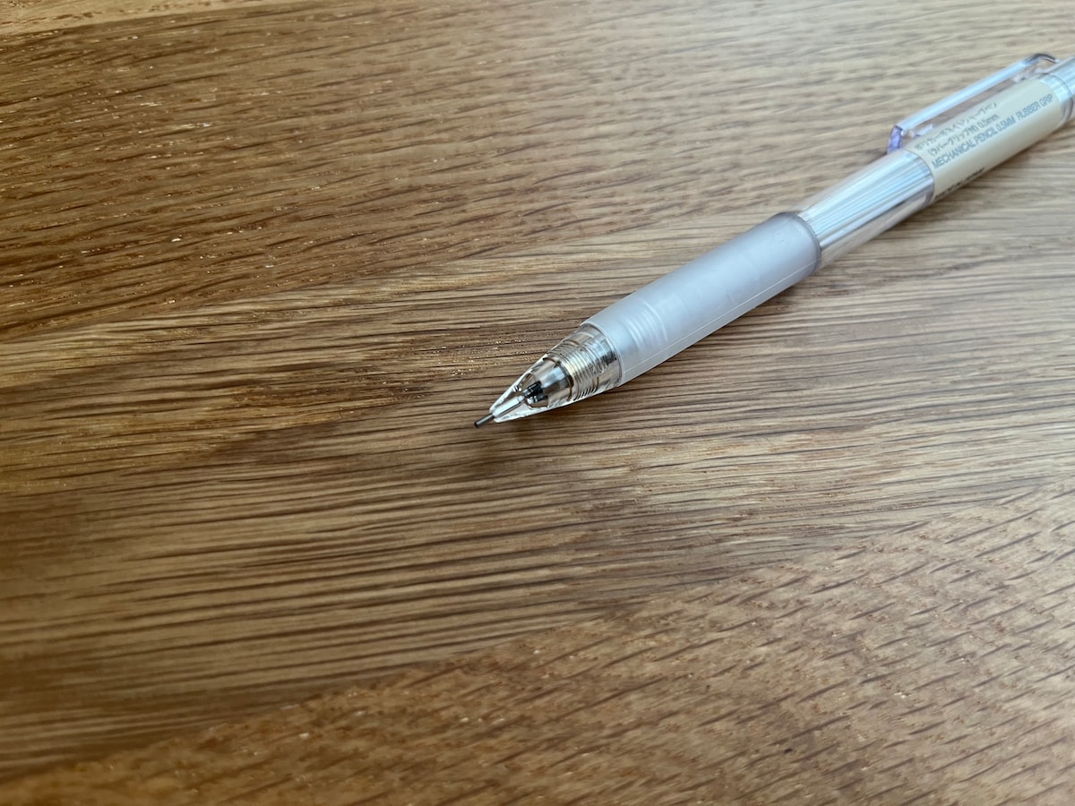 ポリカーボネート シャープペン(ラバーグリップ付)0.5mm